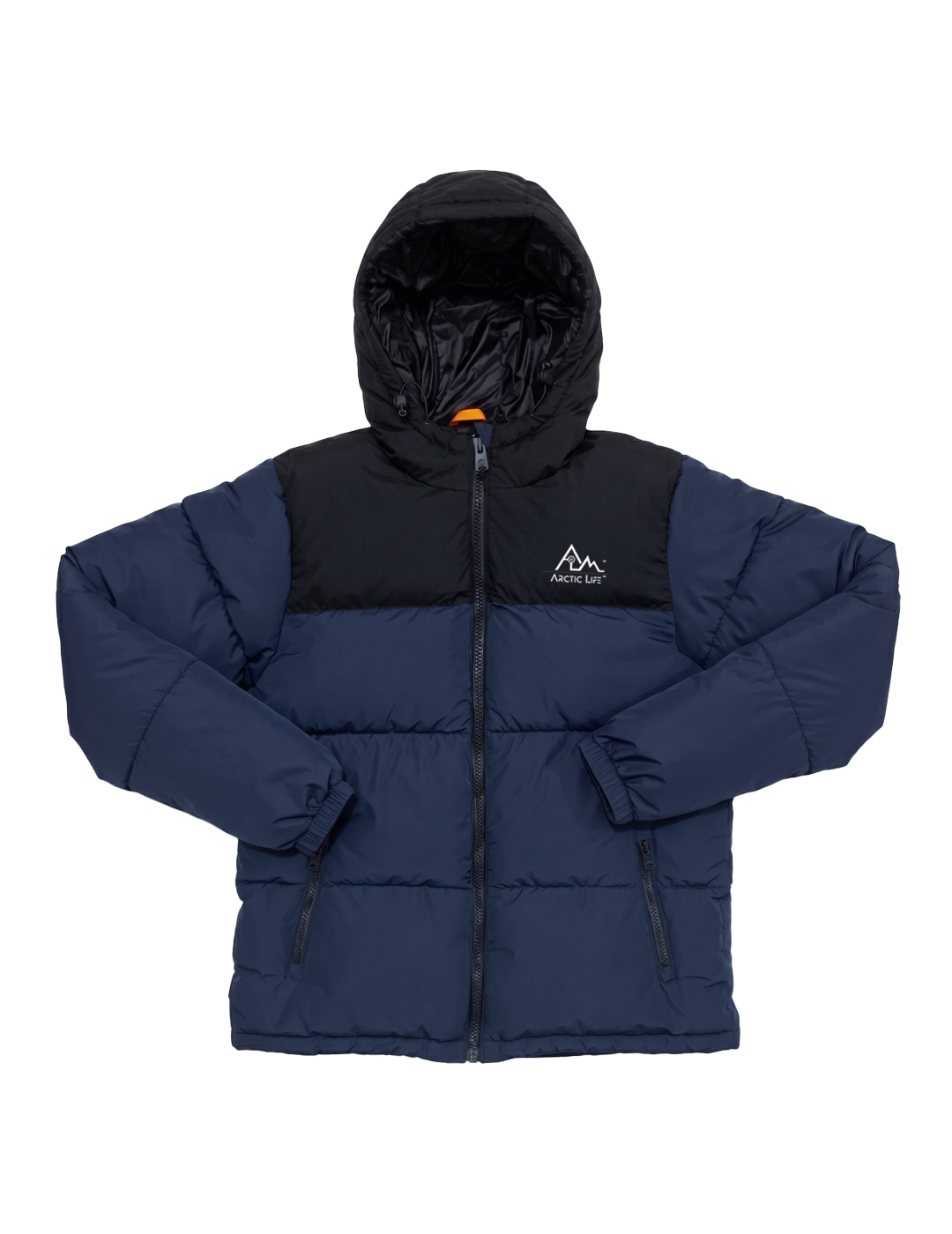Men's Contrast Hooded Puffer Jacket