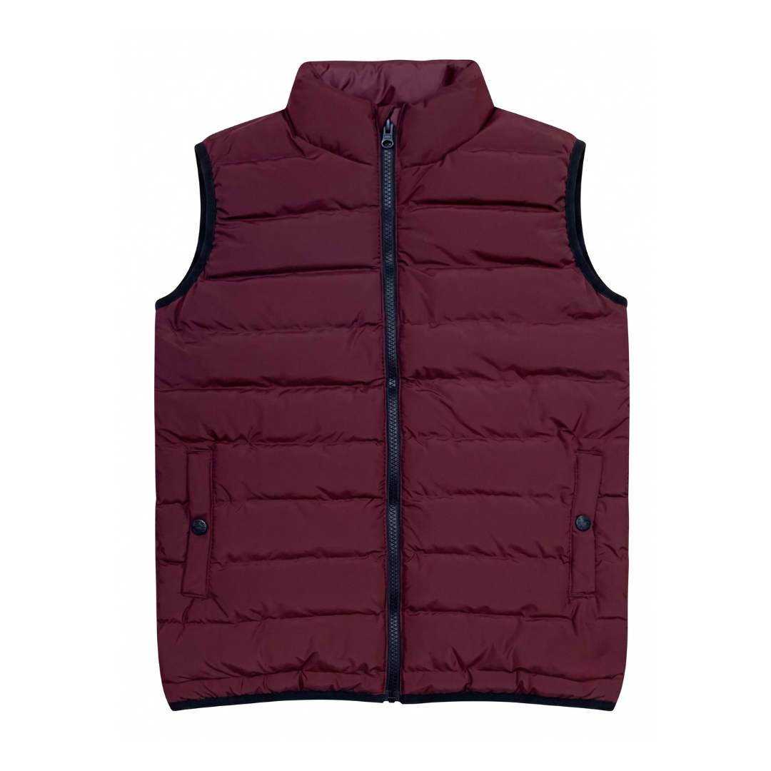 Boys Sleeveless Hidden Puffer Vest